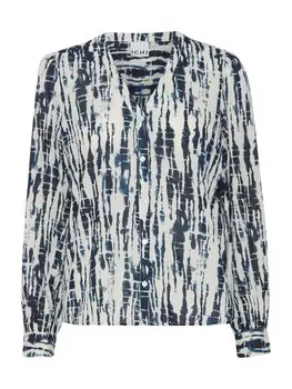 Блузка ICHI Blouse SIMMI, темно-синий