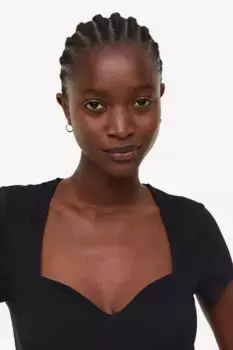 Блузка из джерси H&M, черный