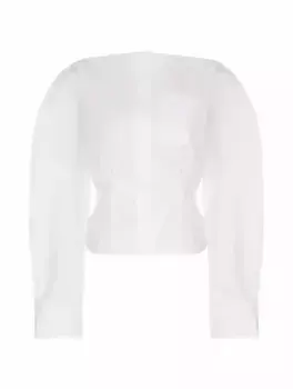 Блузка из поплина Jacquemus, белый
