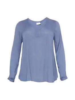 Блузка KAFFE CURVE Blouse Ami, индиго