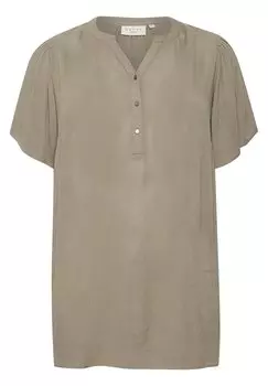 Блузка Kaffe Curve Kcami Puff, серый