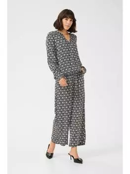 Блузка Kaffe, цвет black/moonstruck retro print