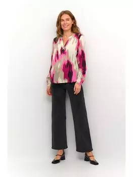 Блузка Kaffe, цвет pink abstract print