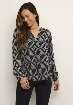 Блузка Kaffe KAMILLIK TILLY, цвет black sand dollar print
