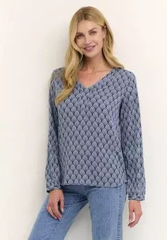 Блузка Kaffe Kaolivia Amber, синий/черный
