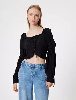 Блузка Koton Blouse, черный