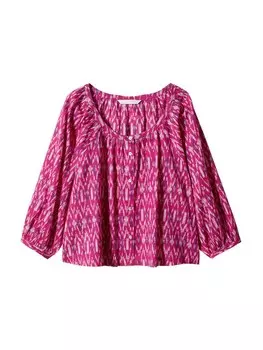 Блузка MANGO Blush, розовый