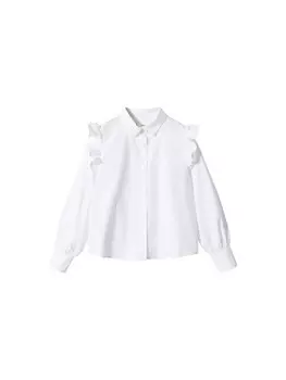 Блузка MANGO KIDS CARLOTA, белый