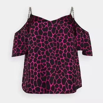 Блузка Michael Kors Satin, вишневый