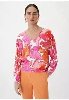 Блузка MIT FLEDERMAUSRMELN comma, цвет pink
