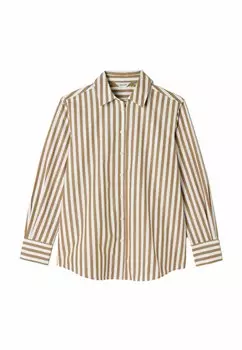 Блузка на пуговицах AMILLA LONGLINE RELAXED FIT Tom Joule, коричневый