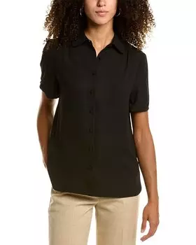Блузка на пуговицах Anne Klein, черный