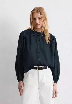 Блузка на пуговицах BLOUSE LONG SLEEVE SOLID Marc O'Polo, темно-синий