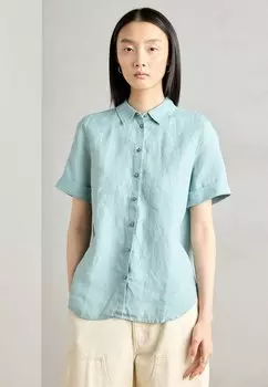Блузка на пуговицах BLOUSE REGULAR FIT SHORT SLEEVE SOLID Marc O'Polo, цвет Pure Teal