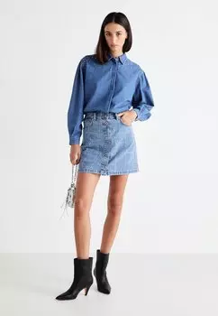 Блузка на пуговицах CHARLIE SPARKLE Pepe Jeans, синий деним