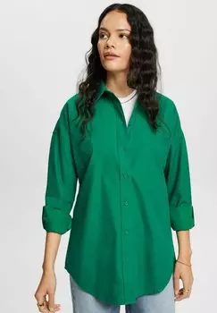 Блузка на пуговицах Esprit, темно-зеленый