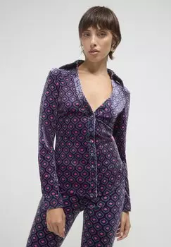 Блузка на пуговицах MOTIFS Calliope, фиолетовый