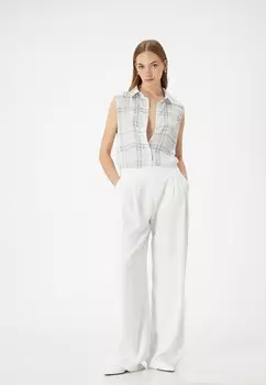 Блузка на пуговицах REGULAR FIT BUTTONED SLEEVELESS Koton, серый