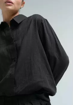 Блузка на пуговицах Seamless Basic, черный
