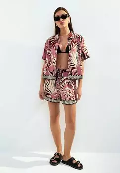 Блузка на пуговицах SHELL PRINT New Look, цвет Pink Pattern