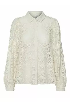 Блузка на пуговицах Vero Moda, бежевый