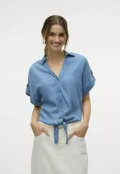 Блузка на пуговицах Vero Moda, деним