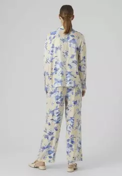 Блузка на пуговицах VIPPI L/S MIDI WVN EXP CP Vero Moda, бежевый