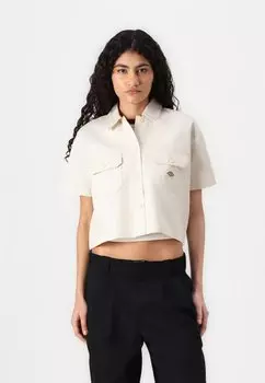 Блузка на пуговицах WORK SHIRT CROPPED Dickies, бежевый