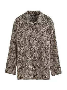 Блузка Next Blouse, коричневый