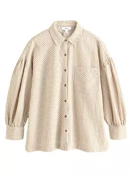Блузка Next, цвет Camel/Light beige