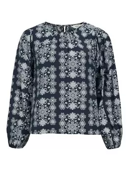 Блузка OBJECT Blouse OBJJAN, ночной синий