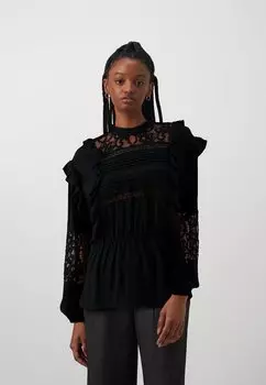 Блузка Object OBJARIENNE NEW, черный