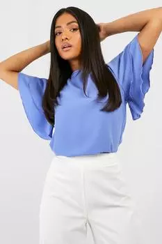 Блузка petite с орбинками Boohoo, синий