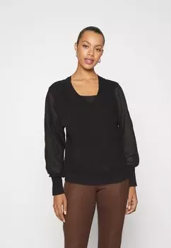 Блузка Pieces PCSTEPHANIE V-NECK, черный