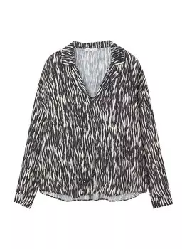 Блузка Pull&Bear, черный
