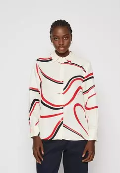 Блузка-рубашка FLUID RELAXED Tommy Hilfiger, цвет big ribbon/ecru
