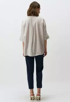 Блузка-рубашка Loose Fit Three Quarter Sleeved Slit Jimmy Key, подтверждено