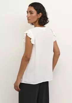 Блузка-рубашка Ronna Sleeveless Kaffe, кремовый