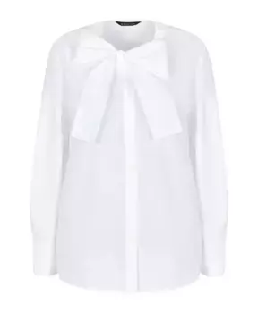 Блузка с бантом Armani Exchange, белый