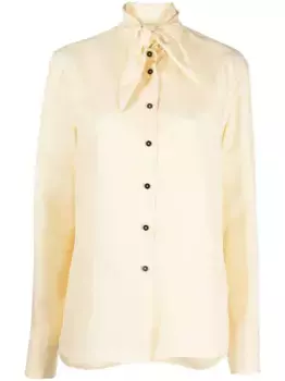 Блузка с бантом JIL SANDER, желтый