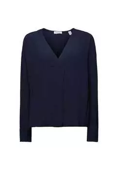 Блузка с длинными рукавами Esprit, синий