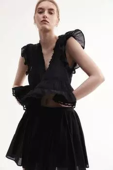 Блузка с кантом H&M, черный