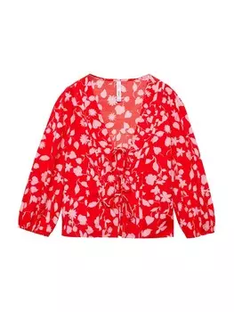 Блузка с коротким рукавом MANGO Blouse ROSAURA, красный