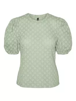 Блузка с коротким рукавом VERO MODA Blouse FLOWER, зеленый