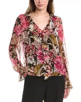 Блузка с оборками Ted Baker, черный