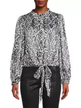 Блузка с принтом цвет Pythonа Donna Karan New York, цвет Python