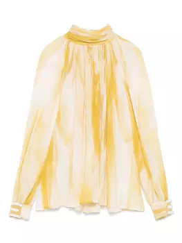 Блузка с принтом Elisabetta Franchi, желтый