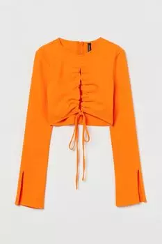 Блузка с вырезами H&amp;M, апельсин
