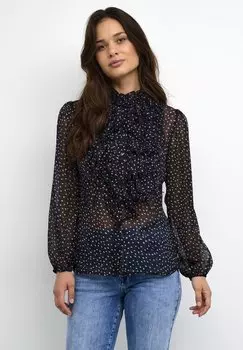Блузка Saint Tropez Crinkle, темно-синий
