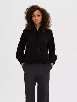 Блузка SELECTED FEMME, черный